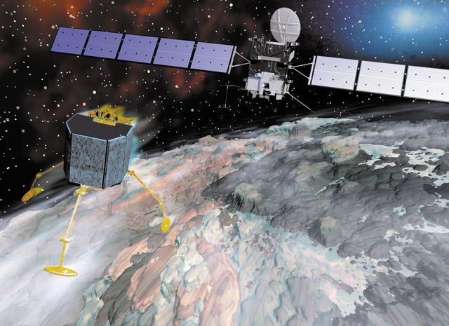 La sonde Rosetta sur Tchouri