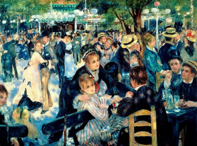 Bal au Moulin de la Galette, à Montmartre par Pierre Auguste Renoir