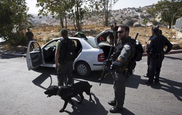 Un checkpoint israélien à Jérusalem