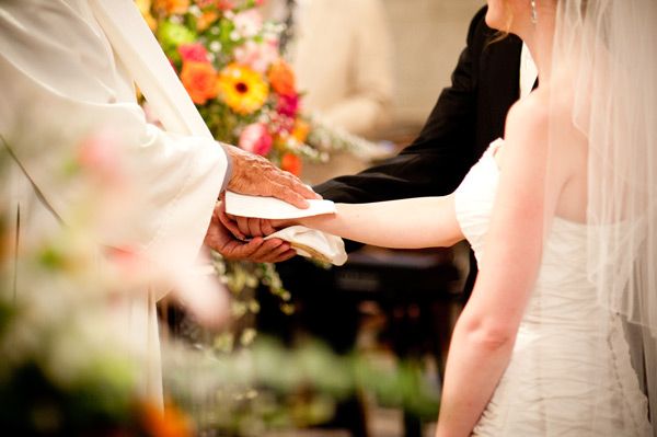 Bénédiction des époux lors d'un mariage