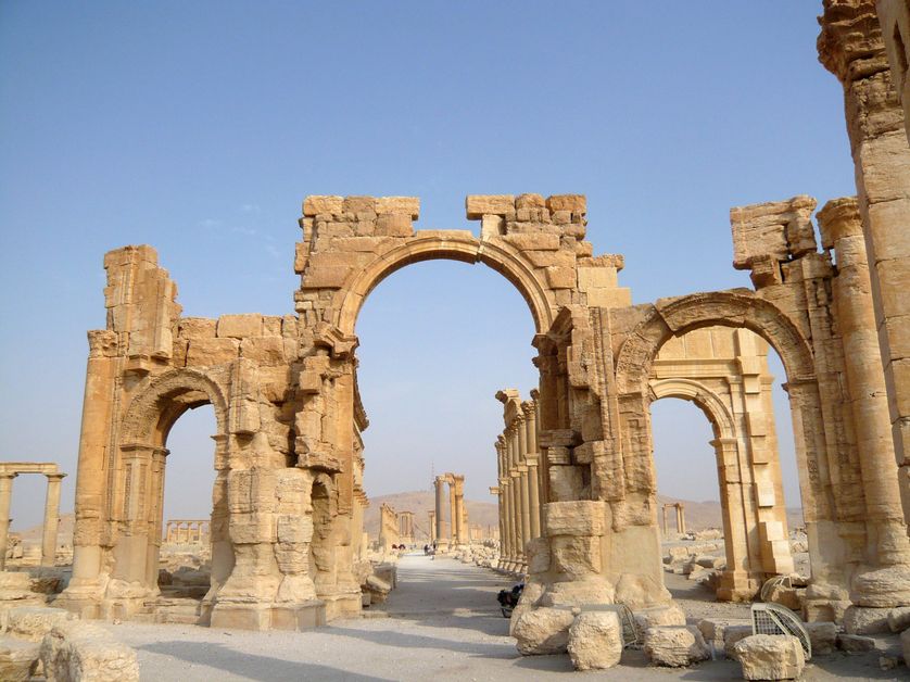 L'arc de triomphe de Palmyre, en 2010