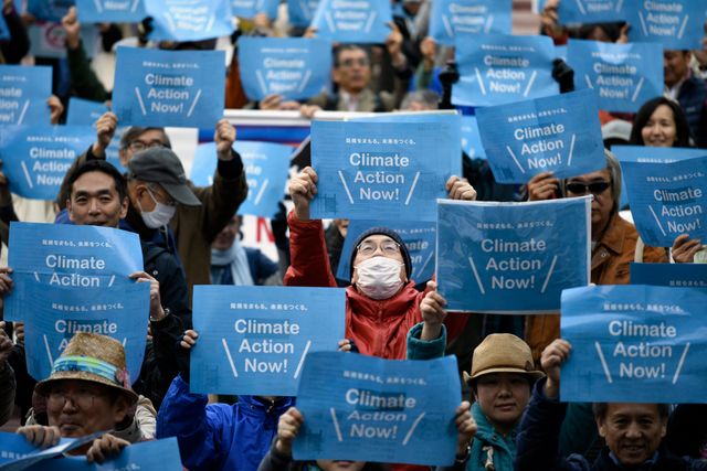 Manifestations au Japon avant la COP21
