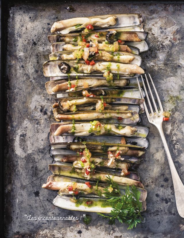 Couteaux à la plancha
