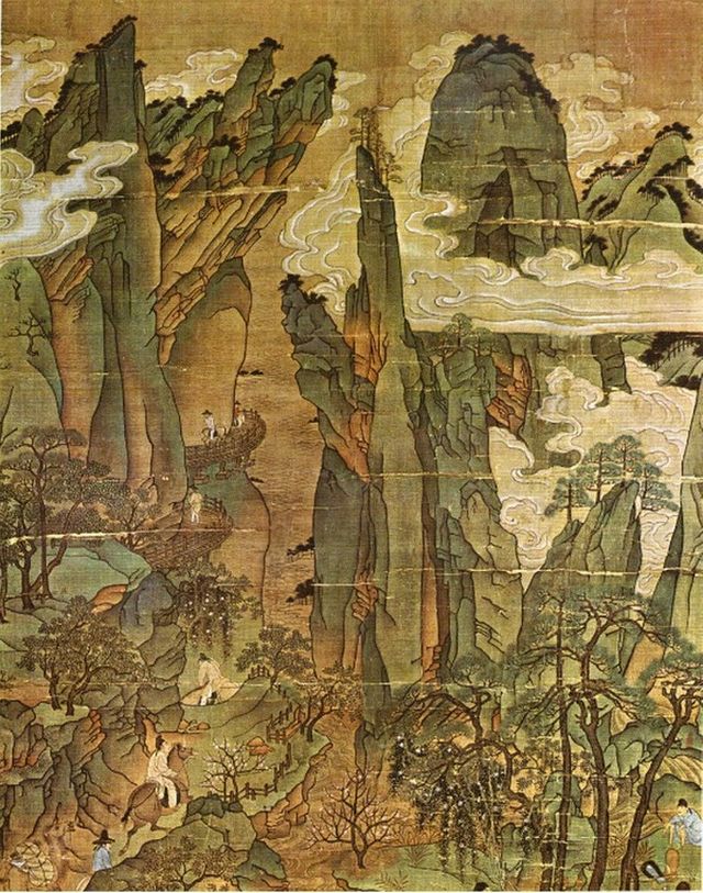 Voyage de l'empereur Minghuang vers Shu - XIème siècle