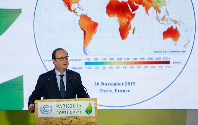 François Hollande, première journée de la COP21