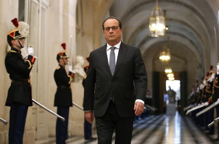 François Hollande devant le Parlement réuni en Congrès, à Versailles, le 16 novembre 2015