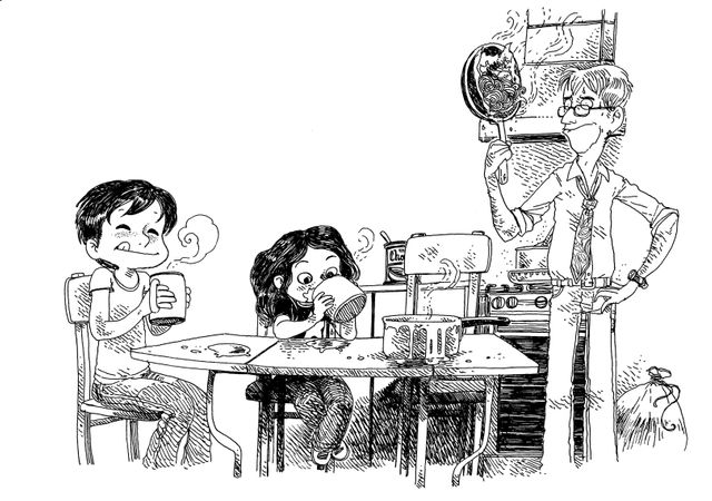 Par bonheur, le lait page du petit déjeuner