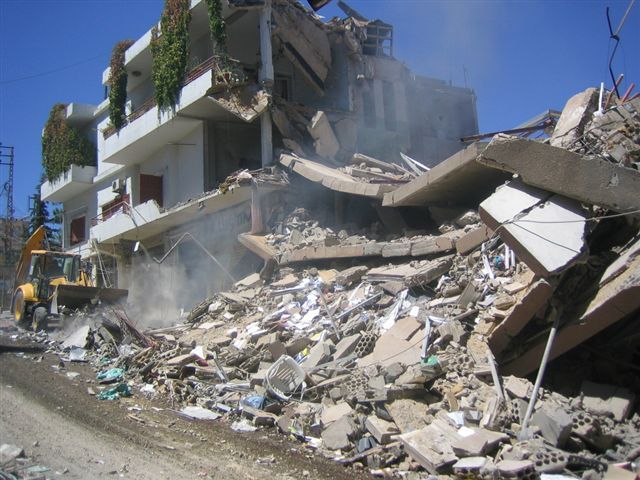 Bombardement à Baalbek, Liban, 09/09/2006
