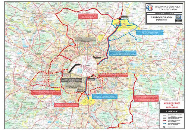 Etat de la circulation dimanche 29