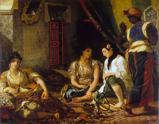 Femmes d'Alger dans leur appartement par Eugène Delacroix