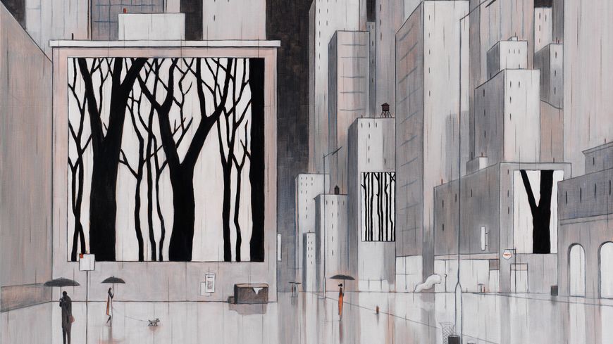 Rainy-Day, Acrylique sur toile, 130x89cm, 2015