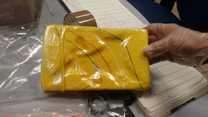 La drogue était empaquetée dans des paquets colorés