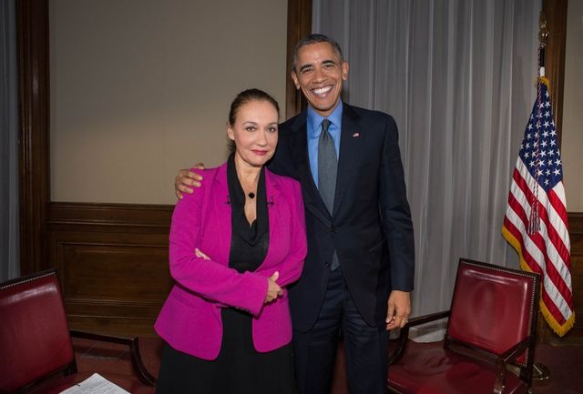 Laurence Haim et Barack Obama