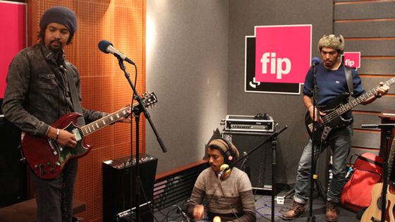 Le groupe touareg Imarhan au studio 154 de FIP | RF / Ohin ©Radio France