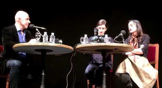 De gauche à droite : Arnaud Laporte, Victoria Aime et Angelica Liddell