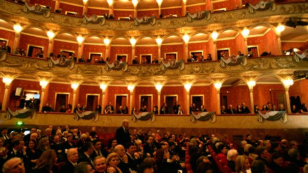 Vue de la salle de l'Opéra de Rome. (© MaxPPP)
