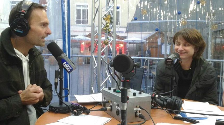 Olivier Cattiaux en direct du village de Noël de Reims, place d'Erlon