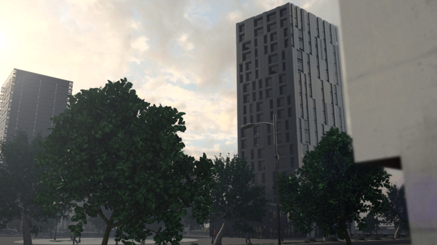 Le projet de tour Elithis à Strasbourg.