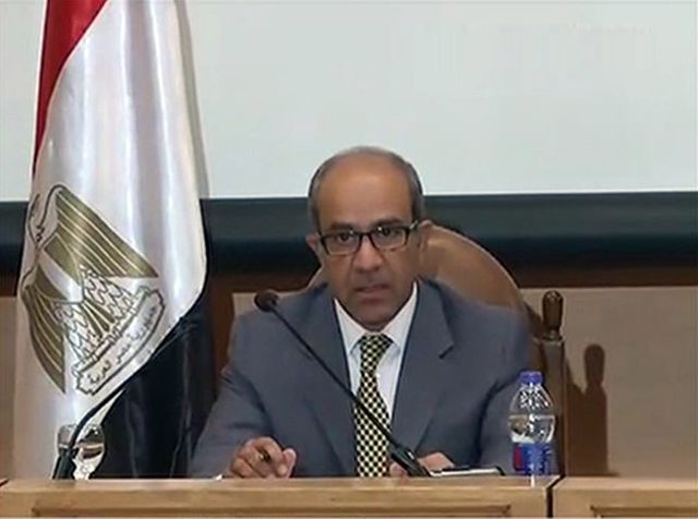 Le président du comité d'enquête, Ayman al Moukaddam