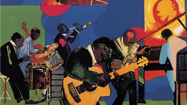 Jamming at the Savoy, 1980–81 ©Romare Bearden