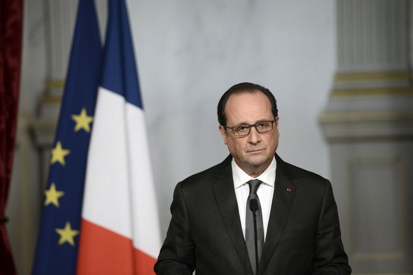 François Hollande à l'Elysée samedi