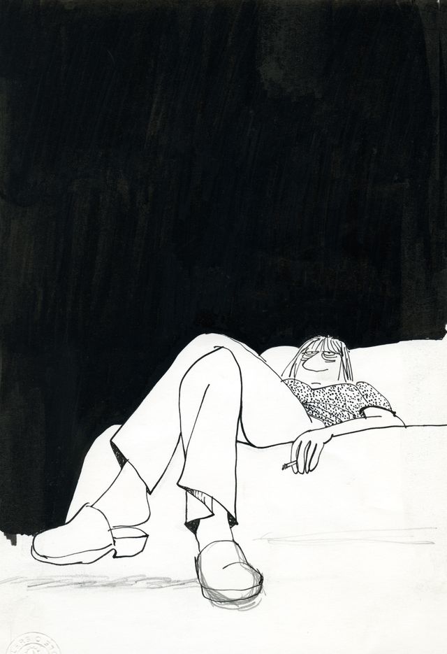 Esquisse pour la couverture des Frustrés en 1975