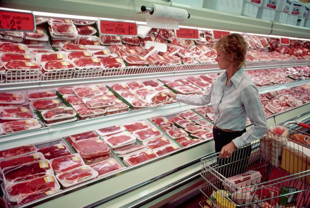 Achat de viande en magasin
