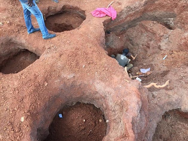 Mine clandestine dans l'Ouest de la Côte d'Ivoire