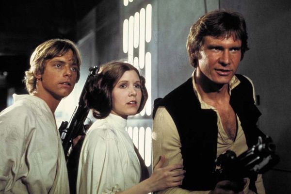 Mark Hamill, Carrie Fisher et Harrison Ford