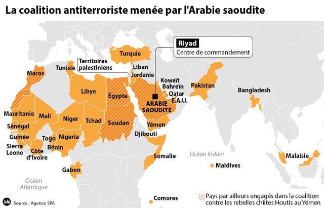 Une coalition de 34 pays musulmans contre l'organisation EI