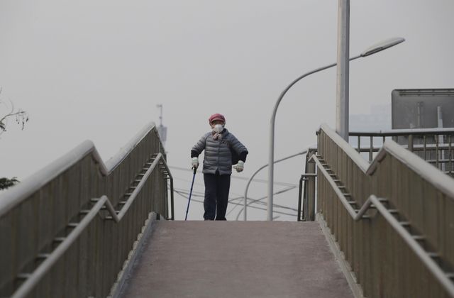 Jour de brume polluante à Pékin