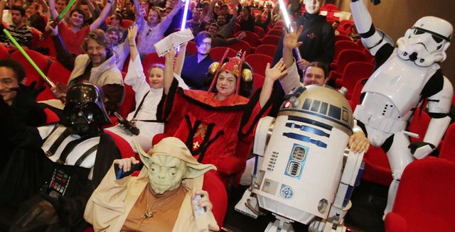 Les premiers spectateurs de Star Wars VII à Nice