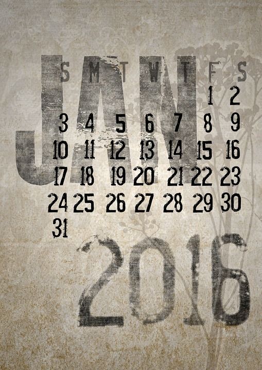 Calendrier 2016