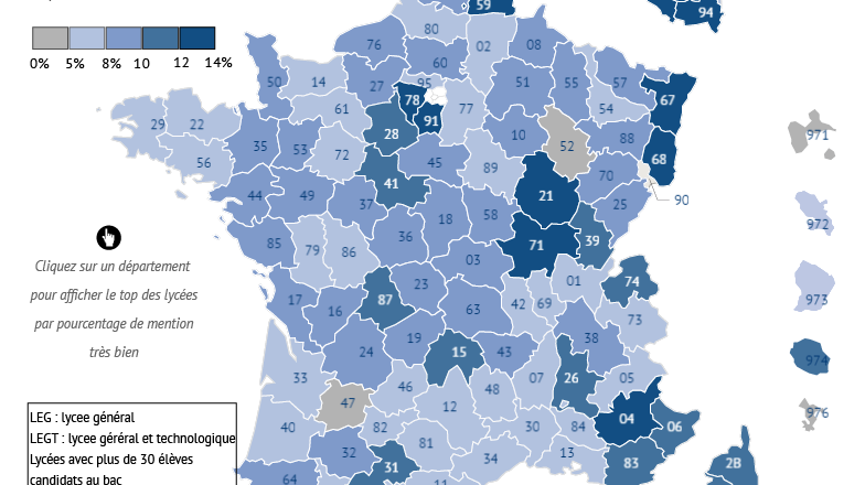 Classement des départements / Le Figaro