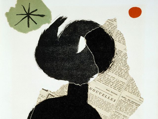 Illustration de Joan Miro pour Parler Seul de Tristan Tzara