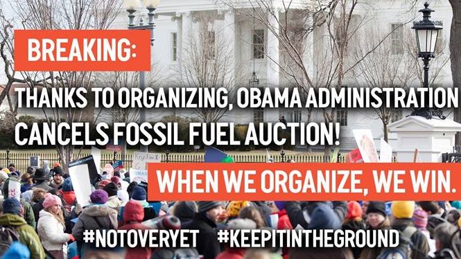 Appel à la mobilisation de 350.org aux Etats-Unis, pour que l'administration Obama désinvestisse des énergies fossiles