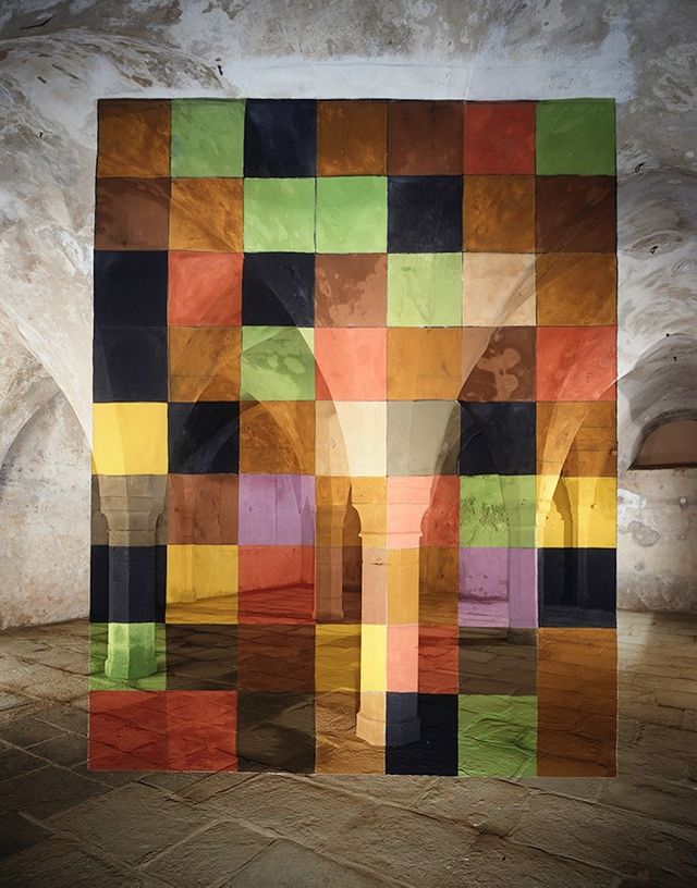 Georges Rousse Koblentz 1994, en Allemagne