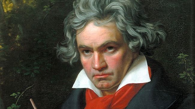 Portrait de Ludwig van Beethoven composant Missa Solemnis par Joseph Karl Stieler