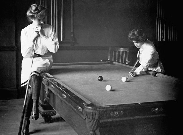 Joueuses de billard en 1903