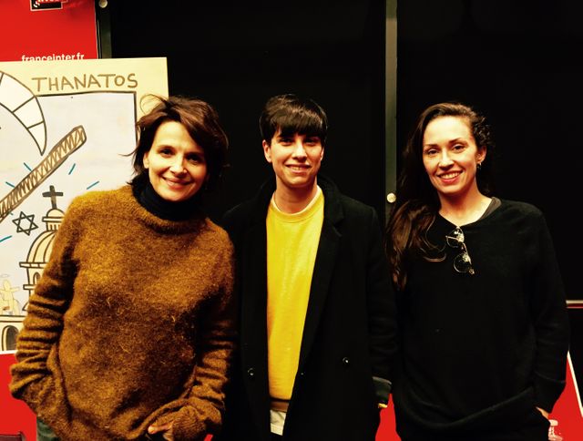 Juliette Binoche, Louise Roam et Marion Motin