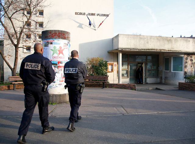 L'école Jean-Perrin d'Aubervilliers, où a eu lieu l'agression