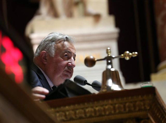 Gérard Larcher, le président Les Républicains du Sénat, à l'initiative du projet