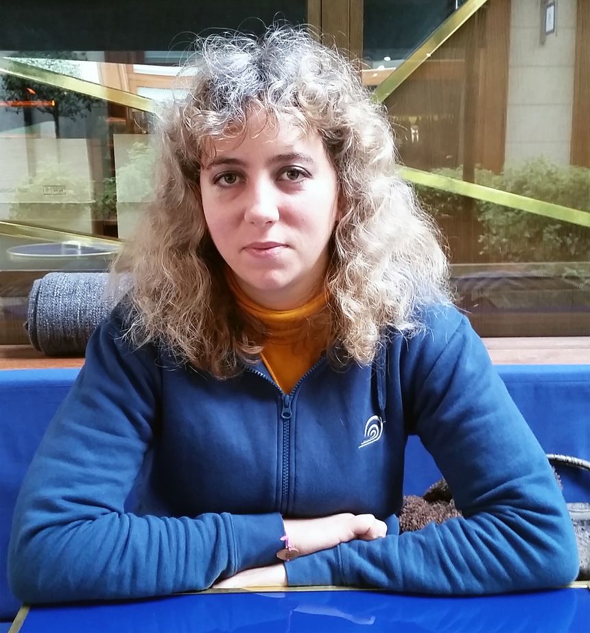 Antidia Citores, porte parole de Surfrider Foundation Europe, à Paris, en décembre 2015