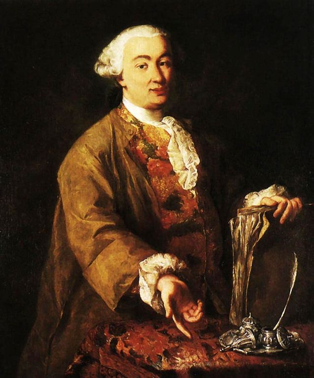 Portrait de Carlo Goldoni par Alessandro Longhi - vers 1750