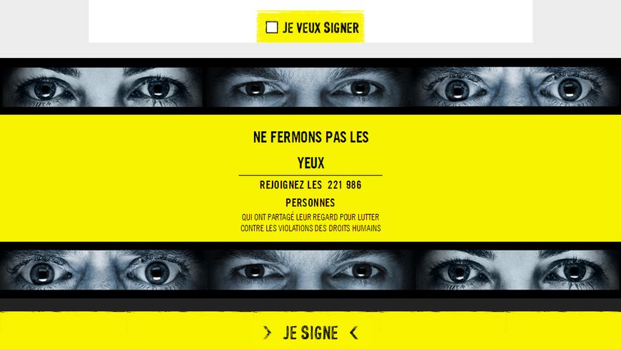 10 jours pour signer. Campagne de fin 2015 d'Amnesty International
