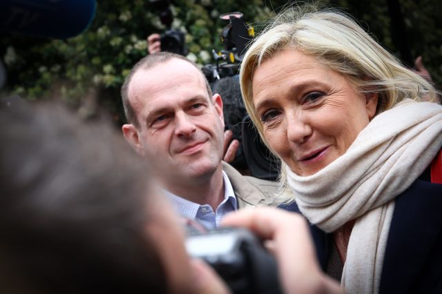 Marine Le Pen après son vote à Hénin-Beaumont