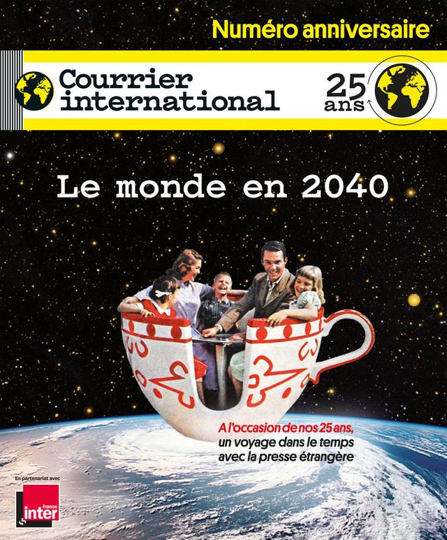 Une du numéro spécial 25 ans Courrier international