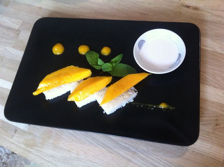 Mangue et riz gluant