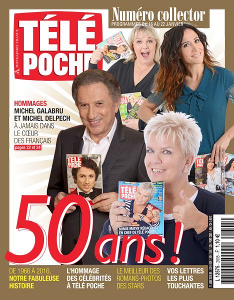 couverture des 50 ans de Télé Poche