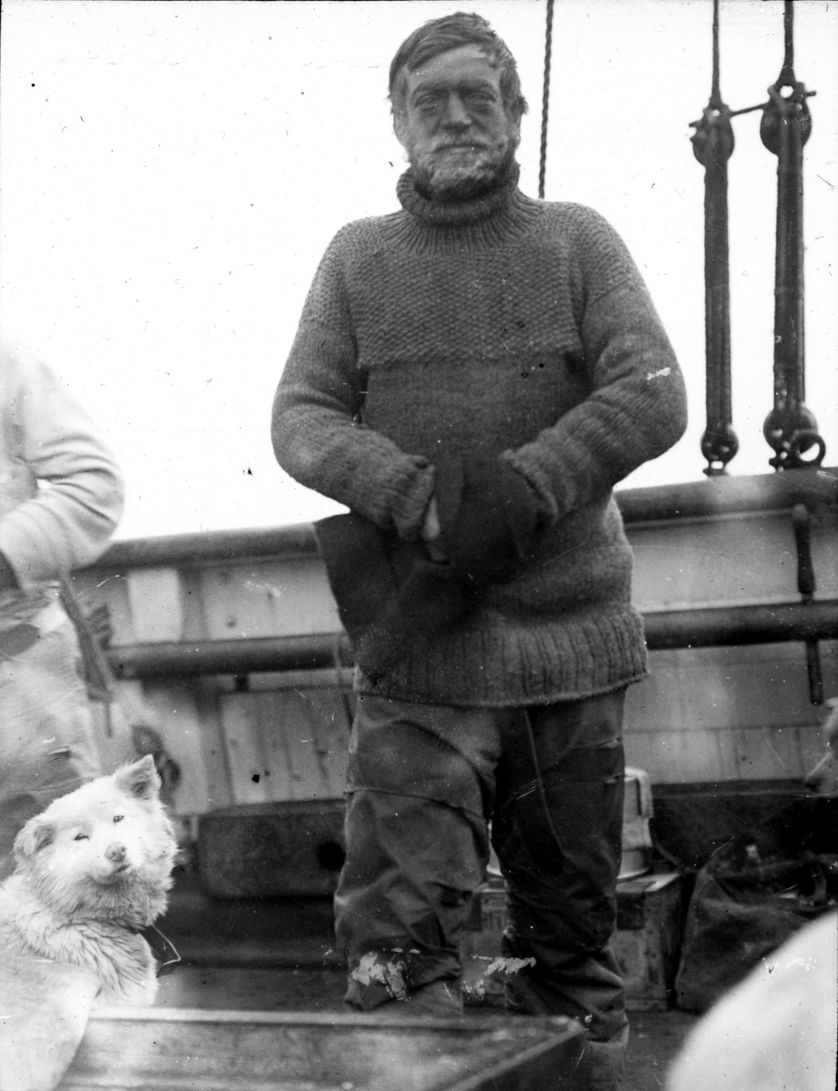 Sir Ernest Shackleton lors de l'expédition Nimrod.